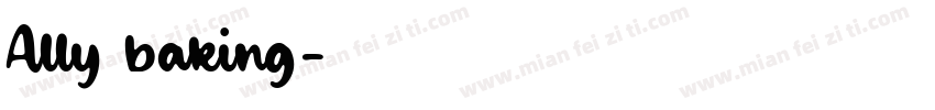 Ally baking字体转换
